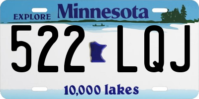 MN license plate 522LQJ