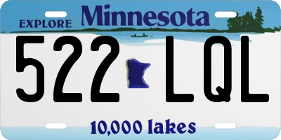MN license plate 522LQL