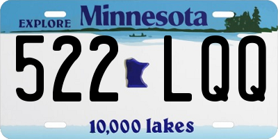 MN license plate 522LQQ
