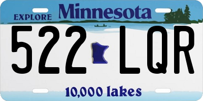 MN license plate 522LQR