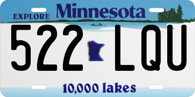 MN license plate 522LQU