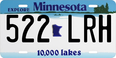 MN license plate 522LRH