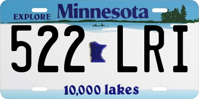 MN license plate 522LRI