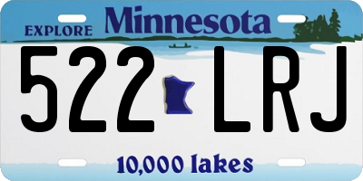 MN license plate 522LRJ
