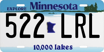 MN license plate 522LRL