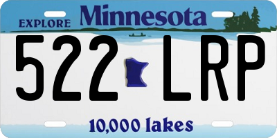 MN license plate 522LRP