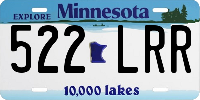 MN license plate 522LRR