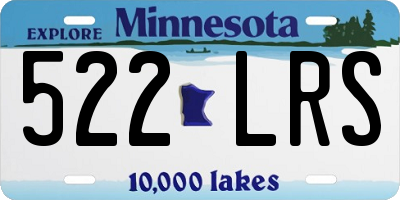 MN license plate 522LRS