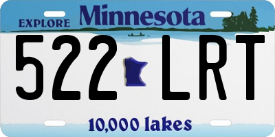 MN license plate 522LRT