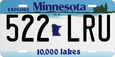 MN license plate 522LRU