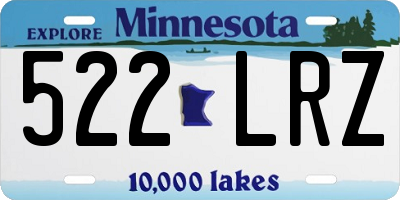 MN license plate 522LRZ
