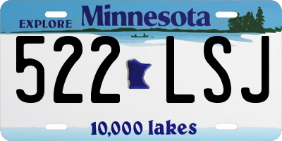 MN license plate 522LSJ