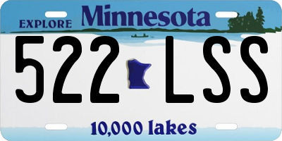 MN license plate 522LSS