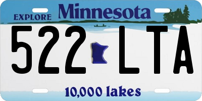MN license plate 522LTA