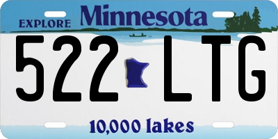 MN license plate 522LTG
