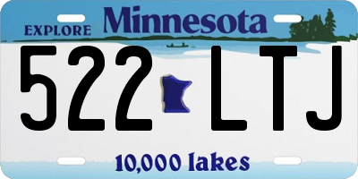 MN license plate 522LTJ