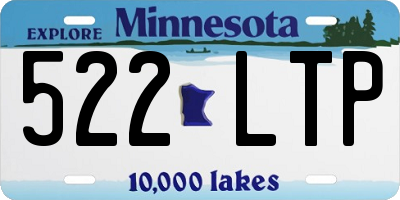 MN license plate 522LTP