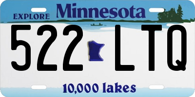 MN license plate 522LTQ