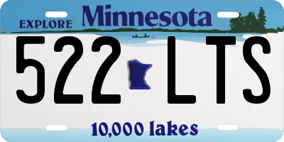 MN license plate 522LTS