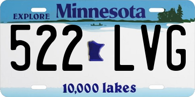 MN license plate 522LVG