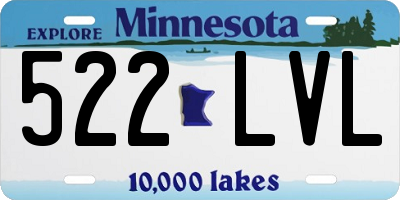 MN license plate 522LVL