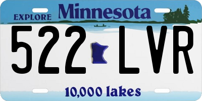 MN license plate 522LVR