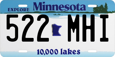 MN license plate 522MHI