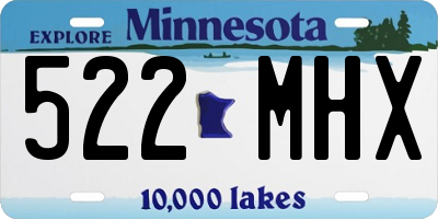 MN license plate 522MHX
