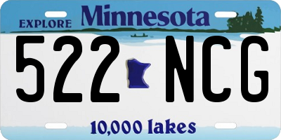 MN license plate 522NCG