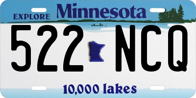 MN license plate 522NCQ