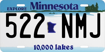 MN license plate 522NMJ
