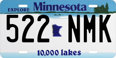 MN license plate 522NMK