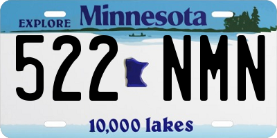 MN license plate 522NMN
