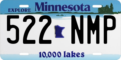 MN license plate 522NMP