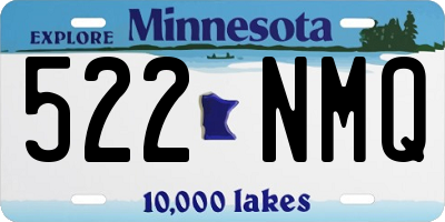 MN license plate 522NMQ