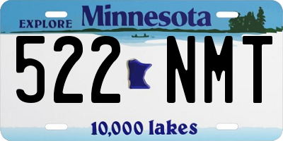MN license plate 522NMT