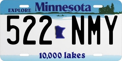 MN license plate 522NMY