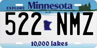 MN license plate 522NMZ