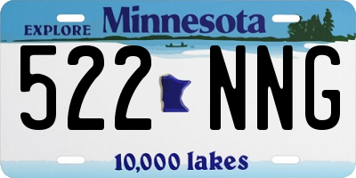 MN license plate 522NNG