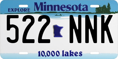 MN license plate 522NNK