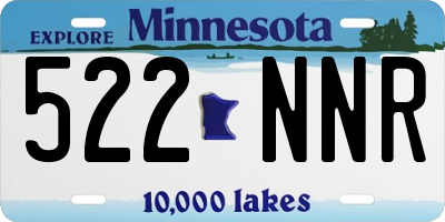 MN license plate 522NNR