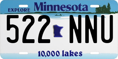 MN license plate 522NNU