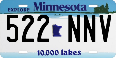 MN license plate 522NNV