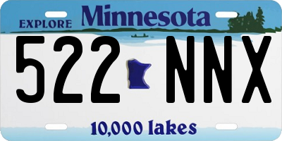 MN license plate 522NNX
