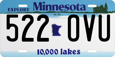 MN license plate 522OVU