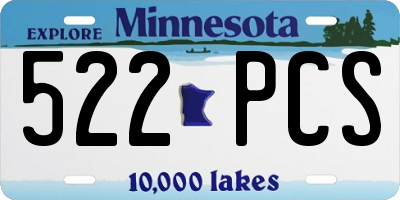 MN license plate 522PCS