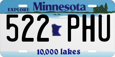 MN license plate 522PHU