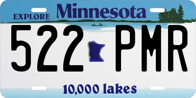 MN license plate 522PMR