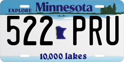 MN license plate 522PRU