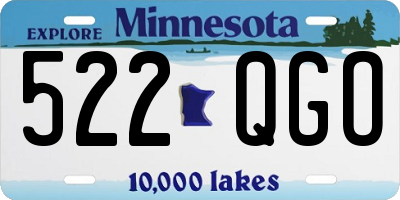 MN license plate 522QGO